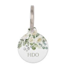 Étiquette de mariage florale blanche personnalisée
