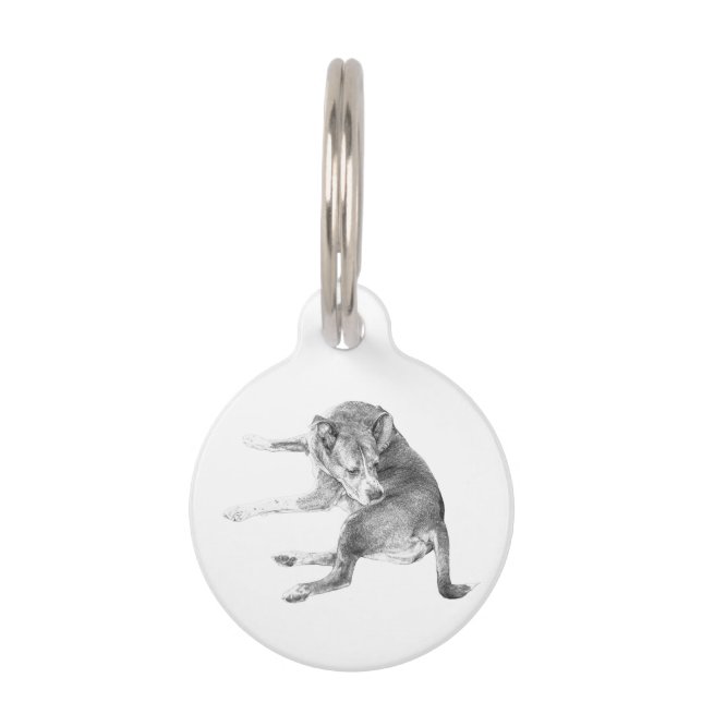 Médaillon Pour Animaux Étiquette de plaisir pour chiots (Devant)
