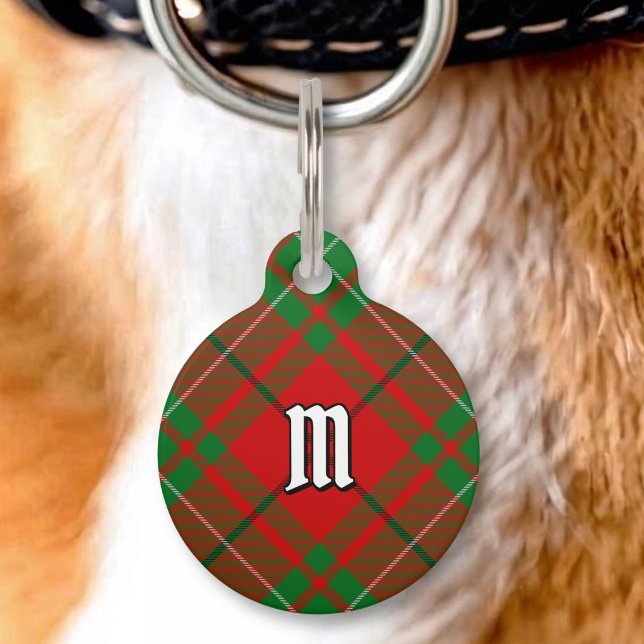 Médaillon Pour Animaux Étiquette d'identification Clan MacAulay Tartan (Créateur téléchargé)