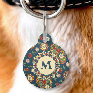 Médaillon Pour Animaux Étiquette d'identification de compagnie à motif pa