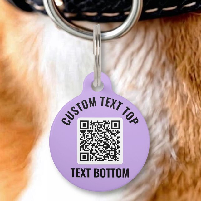 Médaillon Pour Animaux Étiquette d'identification de l'animal avec code Q (Créateur téléchargé)