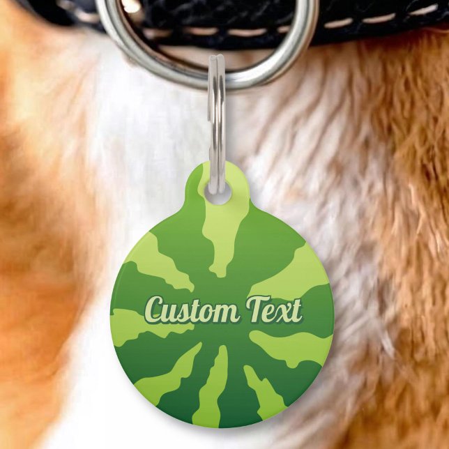 Médaillon Pour Animaux Étiquette d'identification de pastèque (Créateur téléchargé)