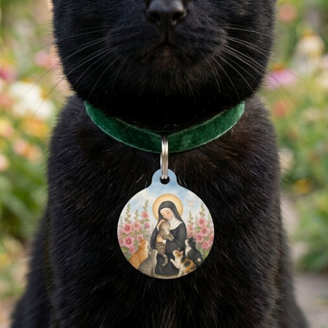 Médaillon Pour Animaux Étiquette d'identification personnalisée pour anim (Créateur téléchargé)