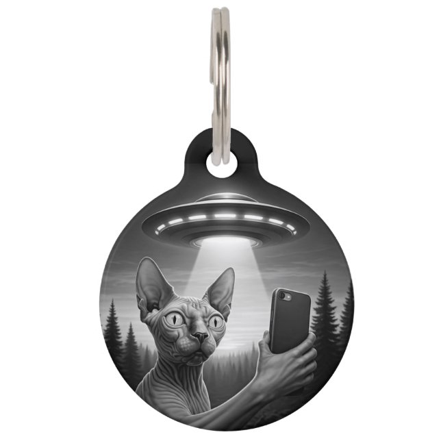 Médaillon Pour Animaux Étiquette d'identification personnalisée pour chat (Devant)