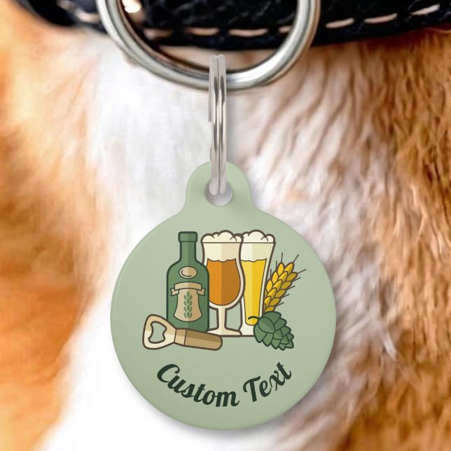 Médaillon Pour Animaux Étiquette d'identification pour les amateurs de bi (Créateur téléchargé)