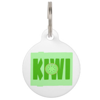 Médaillon Pour Animaux Étiquette Keely Kiwi