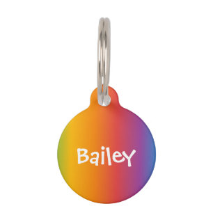 Médaillon Pour Animaux Étiquette Monogramme de chat de chien d'animal - A