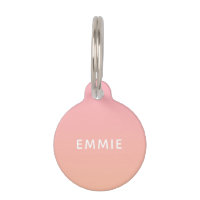 Étiquette personnalisée ombrée été orange rose
