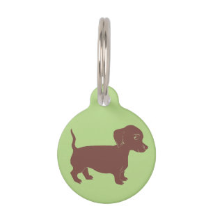Médaillon Pour Animaux Étiquette ronde faite sur commande vert clair de