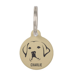 Médaillon Pour Animaux Étiquette ronde pour animal de compagnie du Labrad