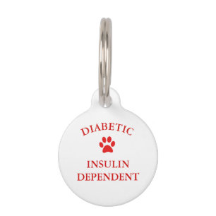 Médaillon Pour Animaux Étiquette vigilante Médicale diabétique d'anima