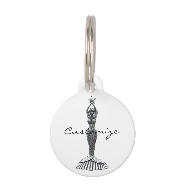 Médaillon Pour Animaux Étoile Thunder_Cove de participation de sirène (Devant)