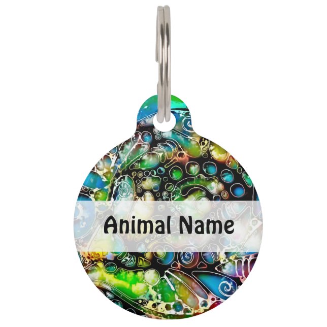 Médaillon Pour Animaux Façons de vivre - Art neurographique 7 (Devant)