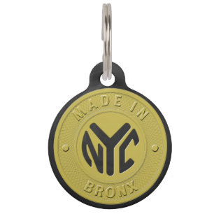 Médaillon Pour Animaux Fait à New York Bronx