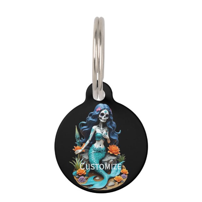 Médaillon Pour Animaux Faites comme si je suis une sirène morte Thunder_C (Devant)