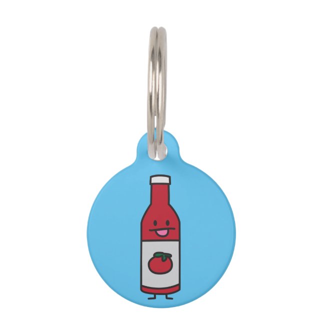 Médaillon Pour Animaux Fantaisie de condiment de Tableau de sauce tomate (Devant)