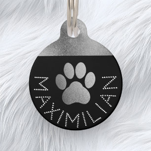 Médaillon Pour Animaux Faux Effet Diamanté Pailleté tendance pour Chien e