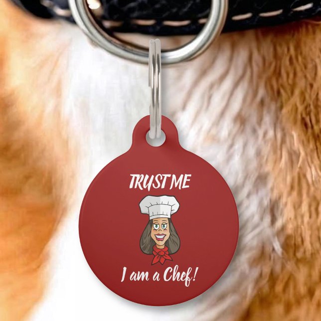 Médaillon Pour Animaux Femme Chef (Créateur téléchargé)