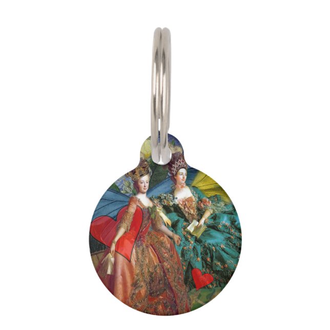 Médaillon Pour Animaux Femme Papillon Capricieuse Gémeaux Gothique Classi (Devant)