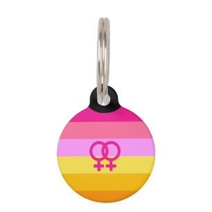Médaillon Pour Animaux Fierté lesbienne de l'aube WLW