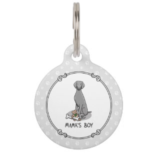 Médaillon Pour Animaux Fils à maman Weimaraner (gris 1) jouets chien mama