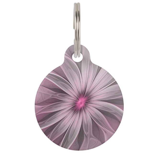 Médaillon Pour Animaux Fleur de fantaisie abstraite fleur de prunier flor (Devant)