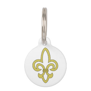 Médaillon Pour Animaux Fleur de Lis
