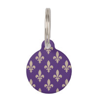 Fleur de Lis Motif, Royal French Creative on Purpl