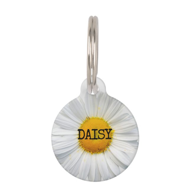 Médaillon Pour Animaux Fleur Marguerite (Devant)