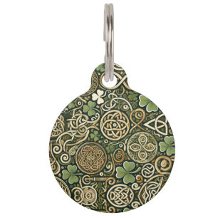 Médaillon Pour Animaux Floraison celtique