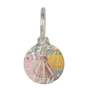 Médaillon Pour Animaux Floride Vintage Travel Beach Seashell Shell Art