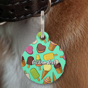 Médaillon Pour Animaux Fond de glace