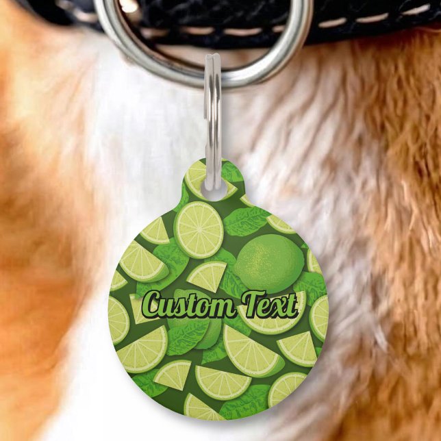 Médaillon Pour Animaux Fond vert citron (Créateur téléchargé)