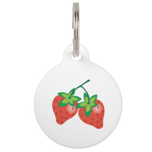 Médaillon Pour Animaux Fraises