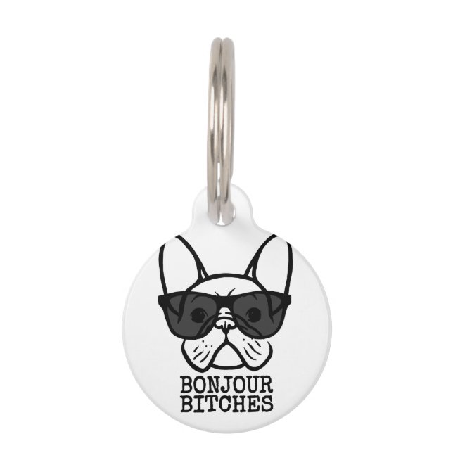Médaillon Pour Animaux Frenchie Dog Propriétaire d'animaux de compagnie B (Devant)