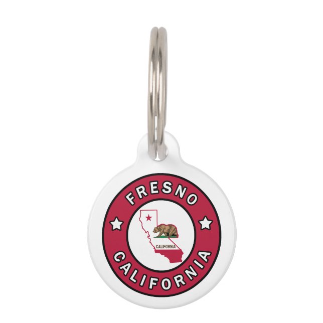 Médaillon Pour Animaux Fresno Californie (Devant)