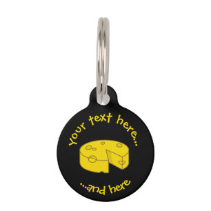 Médaillon Pour Animaux Fromage jaune