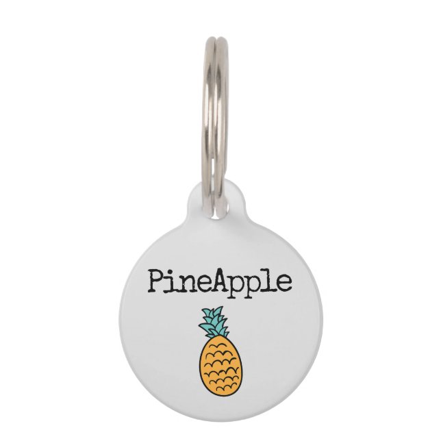 Médaillon Pour Animaux Fruit Ananas (Devant)