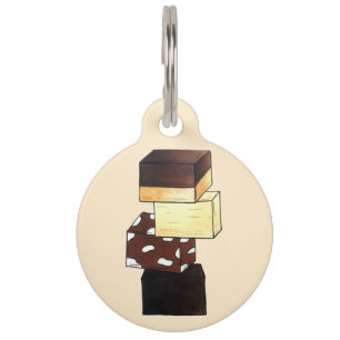 Médaillon Pour Animaux Fudge Stack Confection Confection Sucres de confis