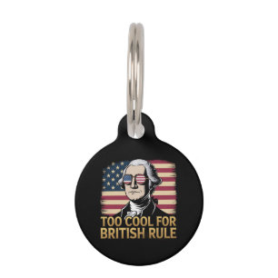Médaillon Pour Animaux Funny George Washington Trop Cool pour la dominati