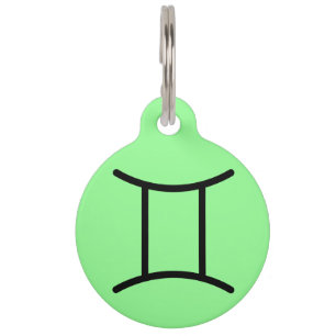Médaillon Pour Animaux Gémeaux