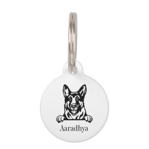 Médaillon Pour Animaux german shepherd dog personnalisées nom tag