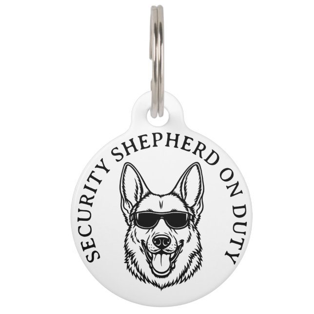 Médaillon Pour Animaux German Shepherd Security ID Tag (Devant)