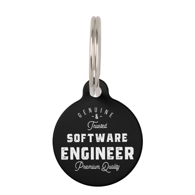 Médaillon Pour Animaux Gift for Software Engineer (Devant)