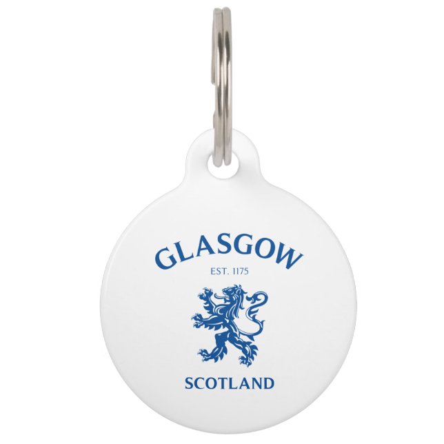 MÉDAILLON POUR ANIMAUX GLASGOW, ÉCOSSE (Devant)