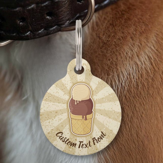 Médaillon Pour Animaux Gobelet de glace à deux boules (Créateur téléchargé)