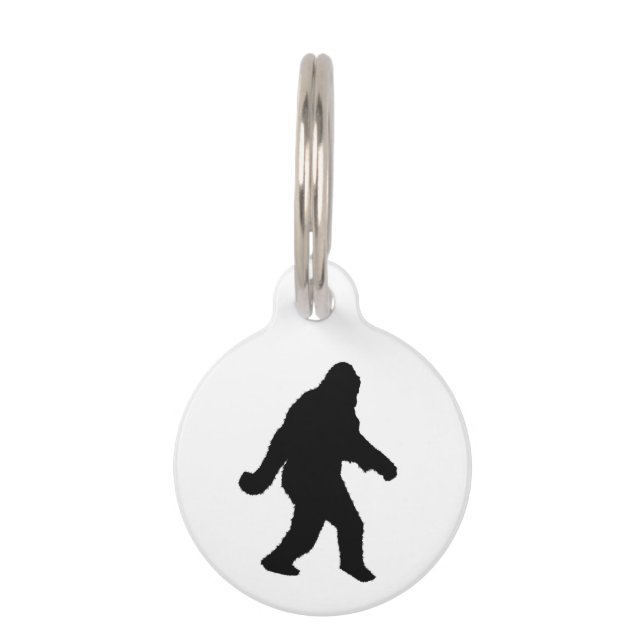 Médaillon Pour Animaux Gone Squatchin - Squatch Silhouette (Devant)