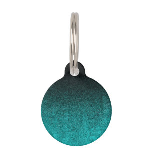 Médaillon Pour Animaux Gradient de la Parties scintillant noire et de l'e
