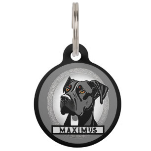Médaillon Pour Animaux Grand Danois Personnalisé