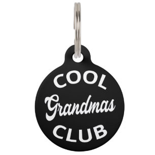 Médaillon Pour Animaux Grandmas Club cool I